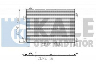 KALE OTO RADYATOR 300200 -  Конденсатор, кондиционер